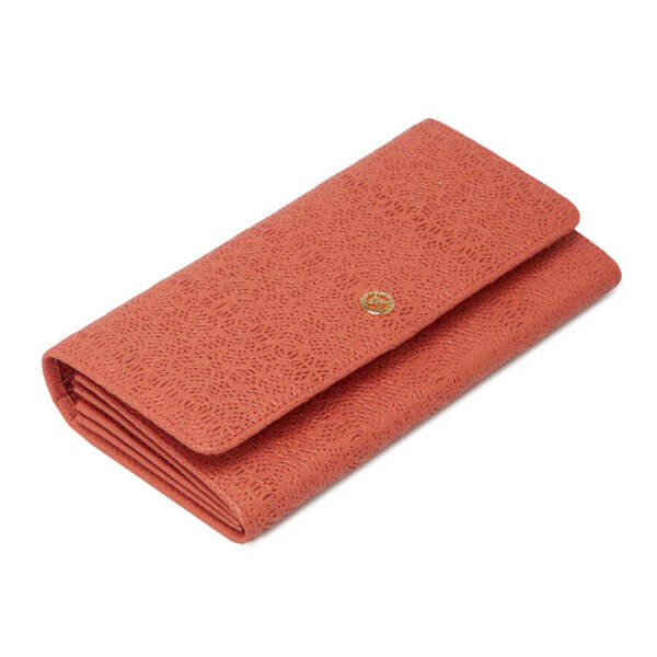 Turuncu Hakiki Deri Kadın Cüzdan - S1CB00005787-S2A - 1