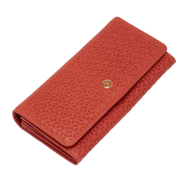 Turuncu Deri Kadın Cüzdan - S1CB00005787-V9G - 1