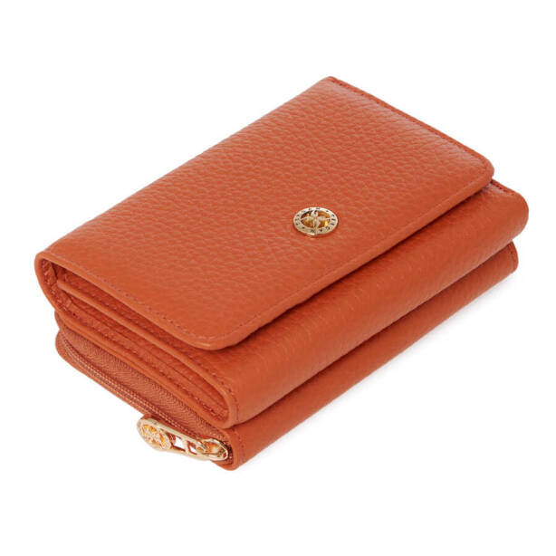 Turuncu Deri Kadın Cüzdan - S1CB00005798-J35 