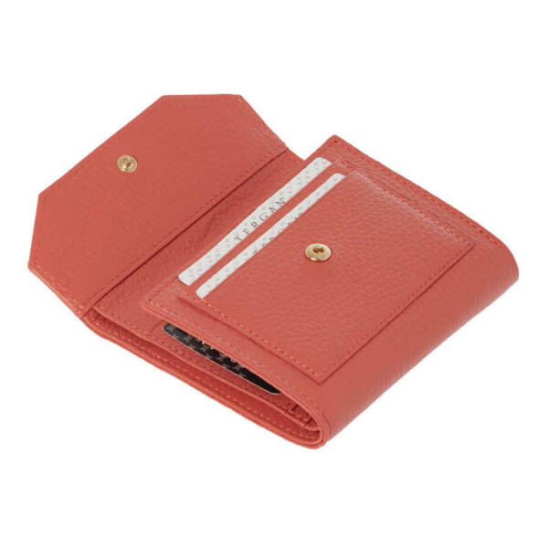 Turuncu Hakiki Deri Kadın Cüzdan - S1CB00005809-S2A - 2