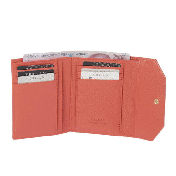 Turuncu Hakiki Deri Kadın Cüzdan - S1CB00005809-S2A - 3
