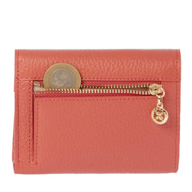 Turuncu Hakiki Deri Kadın Cüzdan - S1CB00005809-S2A - 4