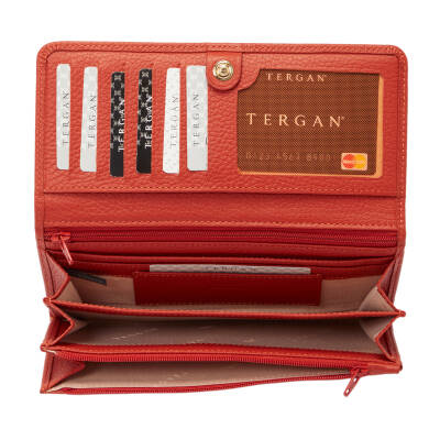 Turuncu Deri Kadın Cüzdan - S1CB00005818-V9G - 3