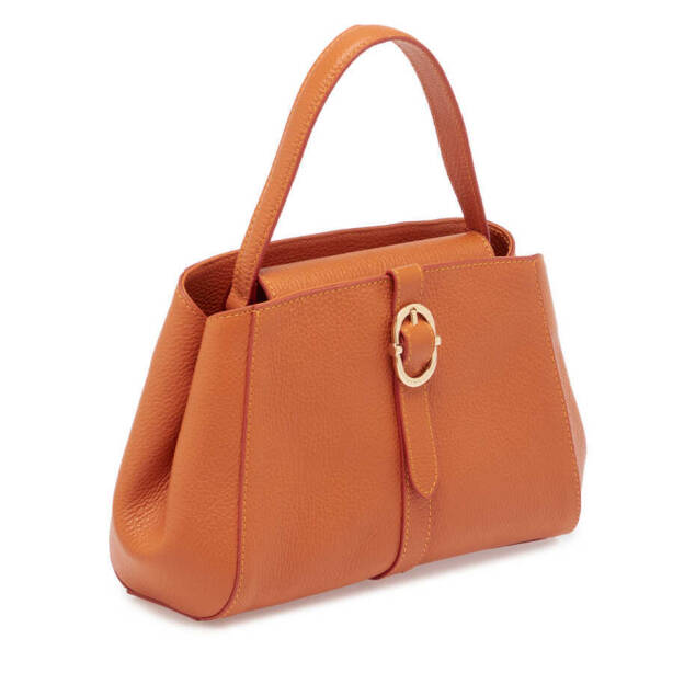Turuncu Deri Kadın El Çantası - S24Y1BC80282-J35 - 3