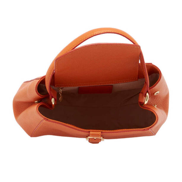 Turuncu Deri Kadın El Çantası - S24Y1BC80282-J35 - 5