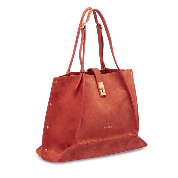 Turuncu Hakiki Deri Kadın Omuz Çantası - S24K1BC80382-V0E - 2