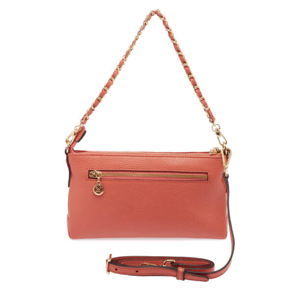 Turuncu Hakiki Deri Kadın Omuz Çantası - S25K1BC79149-S2A - 3