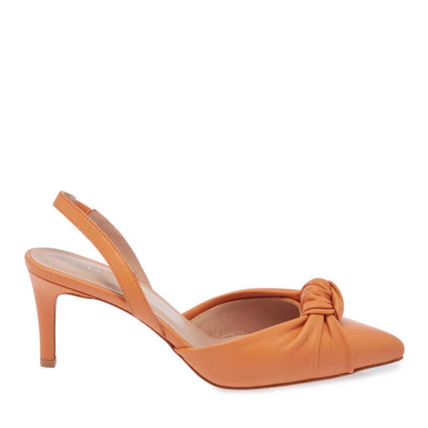 Turuncu Deri Kadın Stiletto - K24I1AY67169-T6S - 3