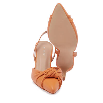  Turuncu Deri Kadın Stiletto - K24I1AY67169-T6S - 4