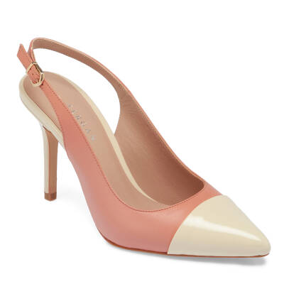  Turuncu Deri Kadın Stiletto - K24I1AY67374-T6T - 1
