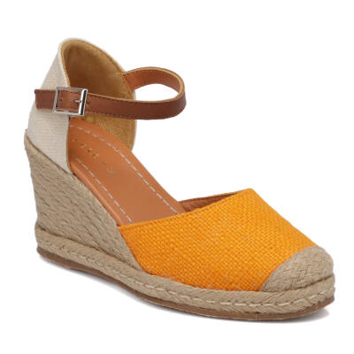 Turuncu Deri-Tekstil Kadın Espadril - K24Y1SN67417-I9L - 1