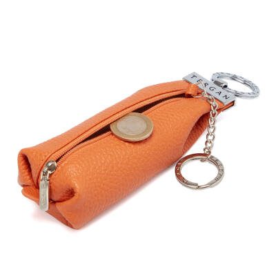 Turuncu Deri Unisex Anahtarlık - S1AN00000193-J35 - 2