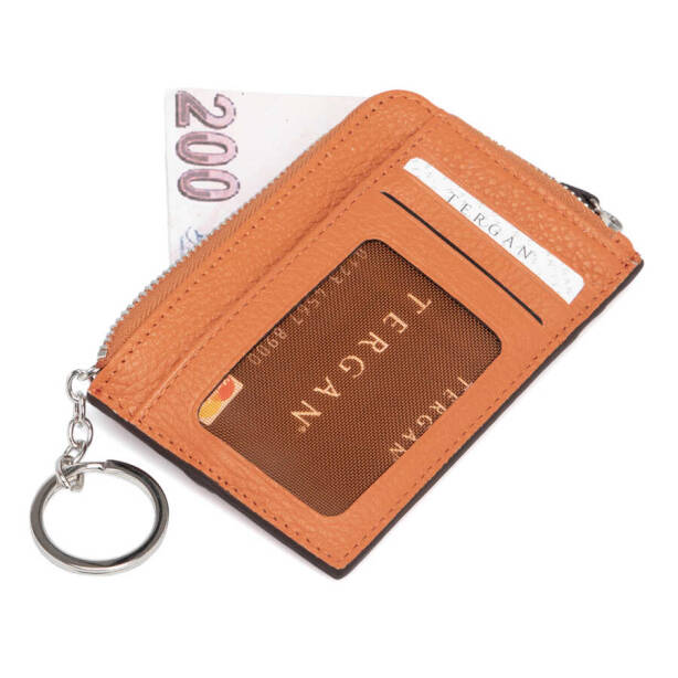 Turuncu Deri Unisex Kredi Kartlık - S1KK00000265-J35 - 2