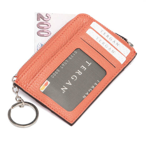 Turuncu Hakiki Deri Unisex Kredi Kartlık - S1KK00000265-S2A - 2