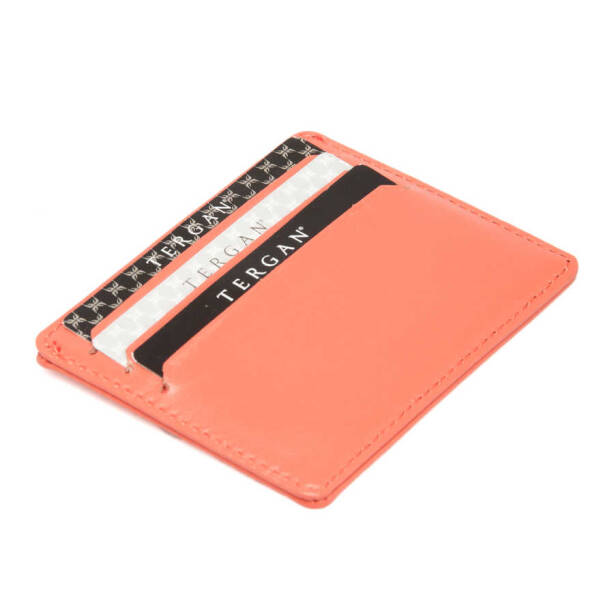 Turuncu Hakiki Deri Unisex Kredi Kartlık - S1KK00001050-M6J - 2