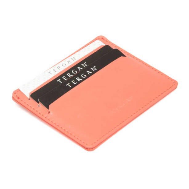 Turuncu Hakiki Deri Unisex Kredi Kartlık - S1KK00001050-M6J 