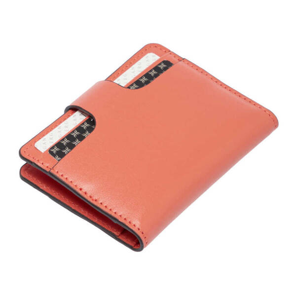 Turuncu Deri Unisex Kredi Kartlık - S1KK00001653-J1G - 3