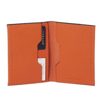 Turuncu Deri Unisex Pasaportluk - S1PS00001657-J35 - 2