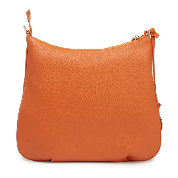 Turuncu Hakiki Deri Kadın Çapraz Askılı Çanta - S26Y1BC80409-J35 - 3