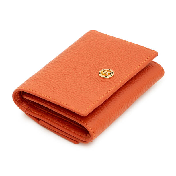 Turuncu Hakiki Deri Kadın Cüzdan - S1CB00005819-J35 