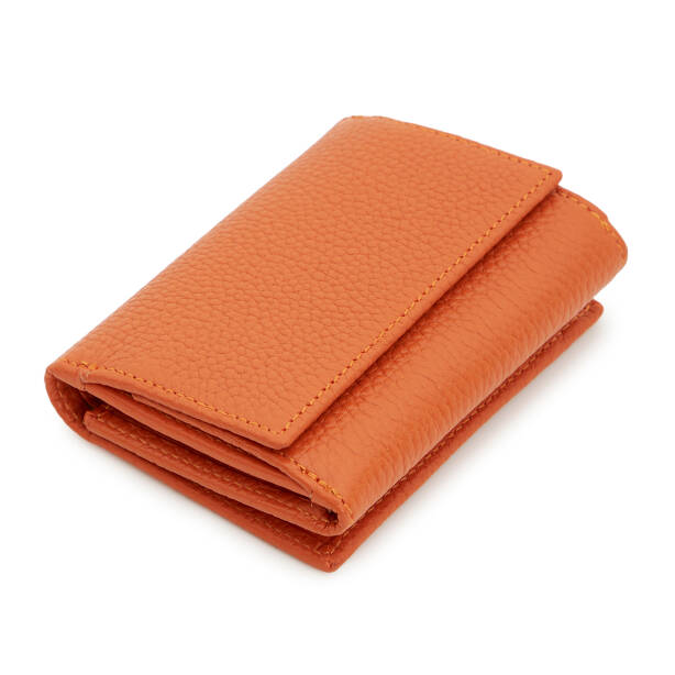 Turuncu Hakiki Deri Kadın Cüzdan - S1CB00005819-J35 - 3