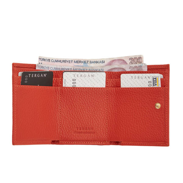 Turuncu Hakiki Deri Kadın Cüzdan - S1CB00005819-V9G - 2