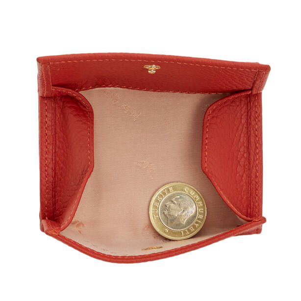 Turuncu Hakiki Deri Kadın Cüzdan - S1CB00005819-V9G - 4