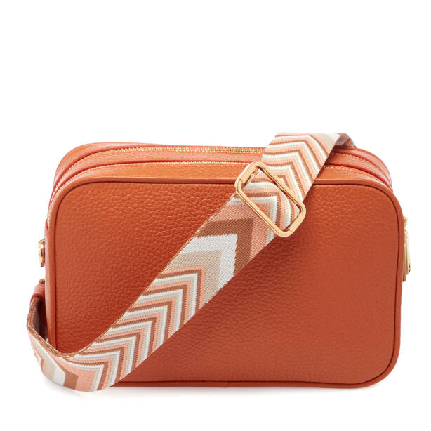 Turuncu Hakiki Deri Kadın El Çantası - S26Y1BC80361-J35 - Tergan