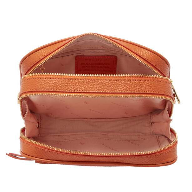 Turuncu Hakiki Deri Kadın El Çantası - S26Y1BC80361-J35 - Tergan