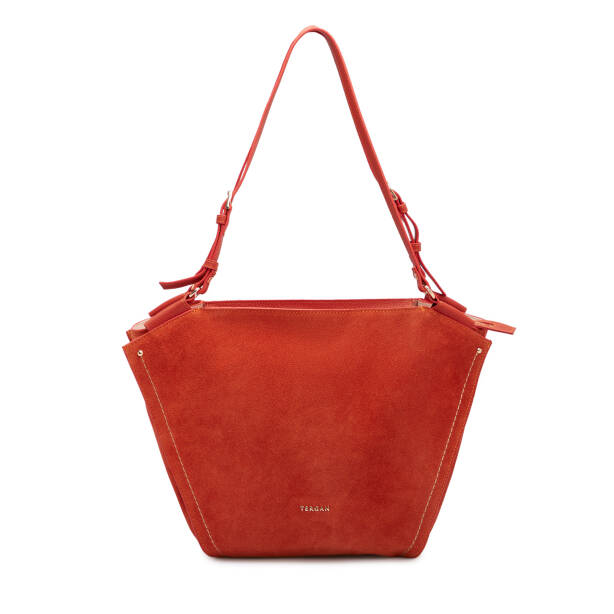 Turuncu Hakiki Deri Kadın Omuz Çantası - S25K1BC80533-V3M - 1