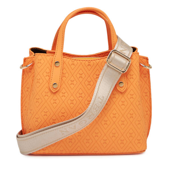 Turuncu Print Kadın Çapraz Askılı Çanta - S1WPR0000806-V3F - 3