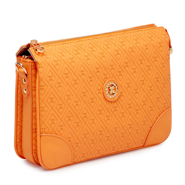 Turuncu Print Kadın Çapraz Askılı Çanta - S26Y1PR09090-V3F - 2