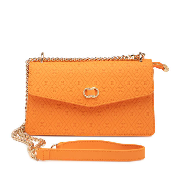 Turuncu Print Kadın Çapraz Askılı Çanta - S26Y1PR09176-V3F 