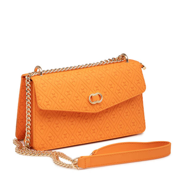 Turuncu Print Kadın Çapraz Askılı Çanta - S26Y1PR09176-V3F - 2