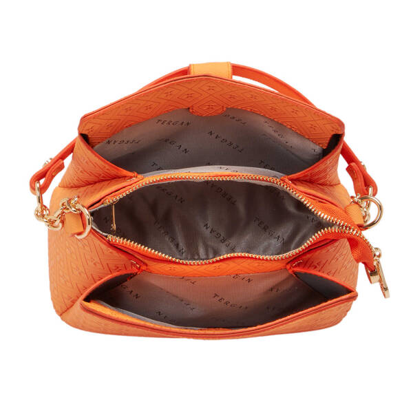 Turuncu Print Kadın Omuz Çantası - S25Y1PR09178-V3F - 4