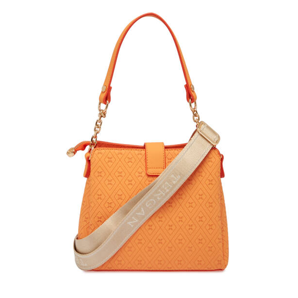 Turuncu Print Kadın Omuz Çantası - S26Y1PR09178-V3F - 3