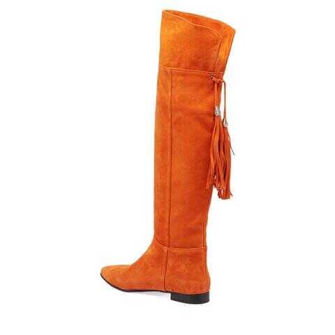 Turuncu Süet Deri Kadın Klasik Çizme - K23K1CM66989-T60 - 2