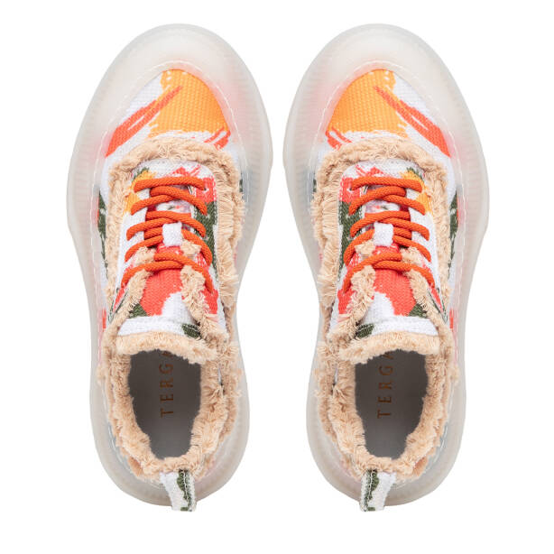 Turuncu Tekstil Kadın Sneaker - K25I1AY67896-I9L - 5