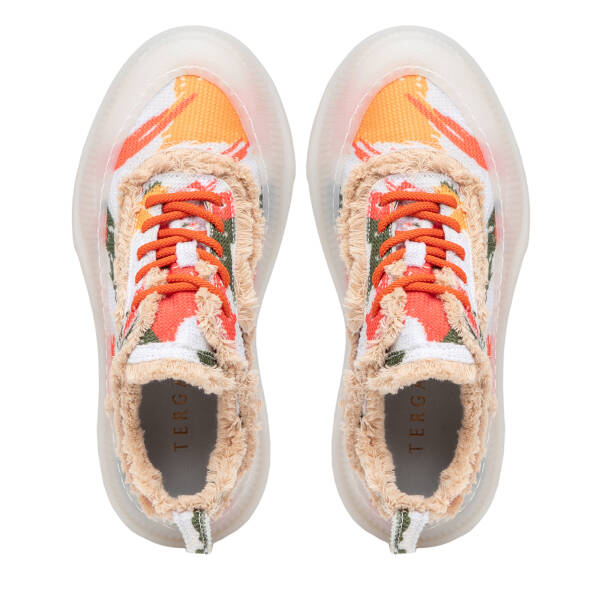 Turuncu Tekstil Kadın Sneaker - K25I1AY67896-I9L - 5