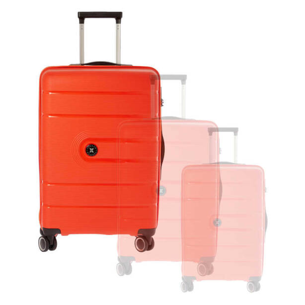 Turuncu Unisex Büyük Boy Valiz - S1SC00047528-I72 - 6