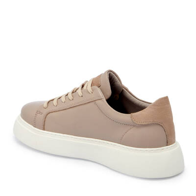  Vizon Deri Erkek Sneaker - E24I1AY56603-A44 - 2