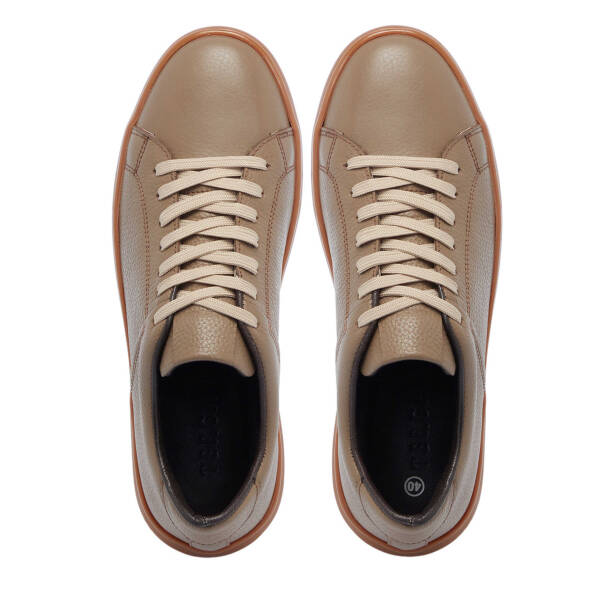 Vizon Hakiki Deri Erkek Sneaker - E25I1AY57292-A44 - Tergan