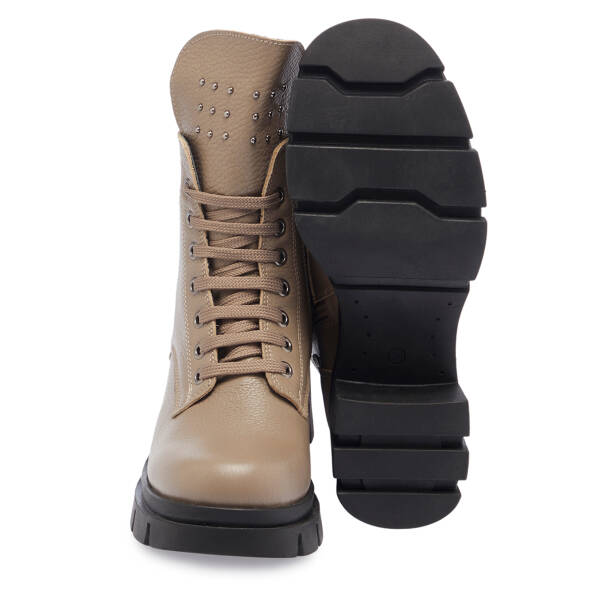 Vizon Hakiki Deri Kadın Bot - K23K1BT67205-A44 - 4