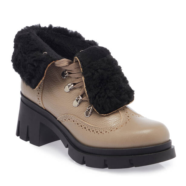 Vizon Hakiki Deri Kadın Bot - K23K1BT67215-A44 - 2