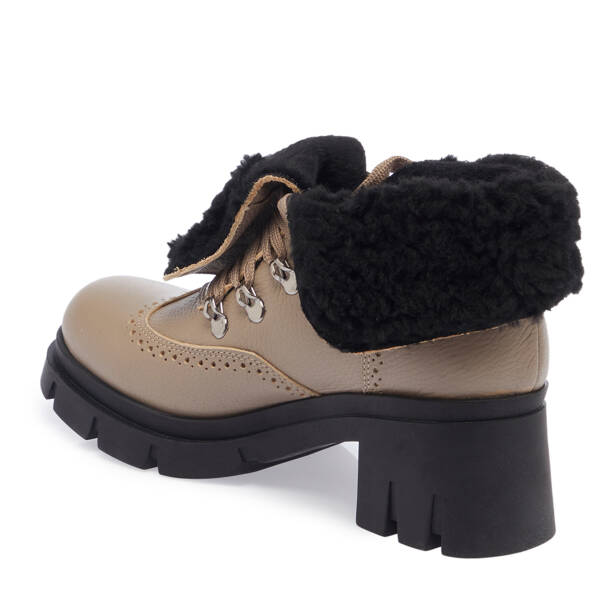 Vizon Hakiki Deri Kadın Bot - K23K1BT67215-A44 - 3