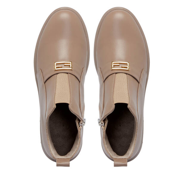 Vizon Deri Kadın Bot - K25K1BT68187-A44 - 5