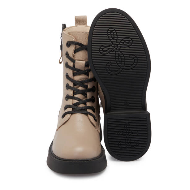 Vizon Deri Kadın Bot - K25K1BT68227-A44 - 4