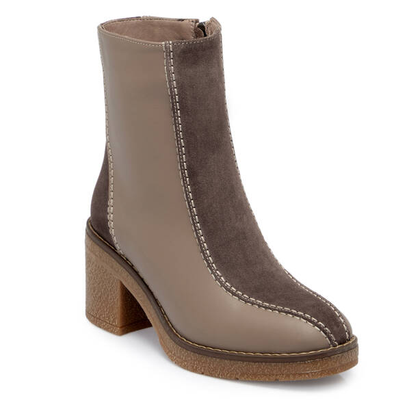 Vizon Deri Kadın Bot - K25K1BT68254-F50 - 1