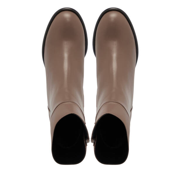 Vizon Hakiki Deri Kadın Bot - K25K1BT68259-A44 - 5