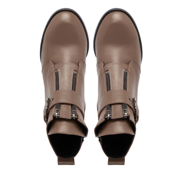 Vizon Deri Kadın Bot - K25K1BT68261-A44 - 5